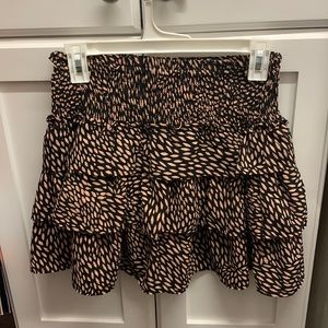 Cute patterned mini skirt, stretchy